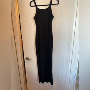 Long black tank dress